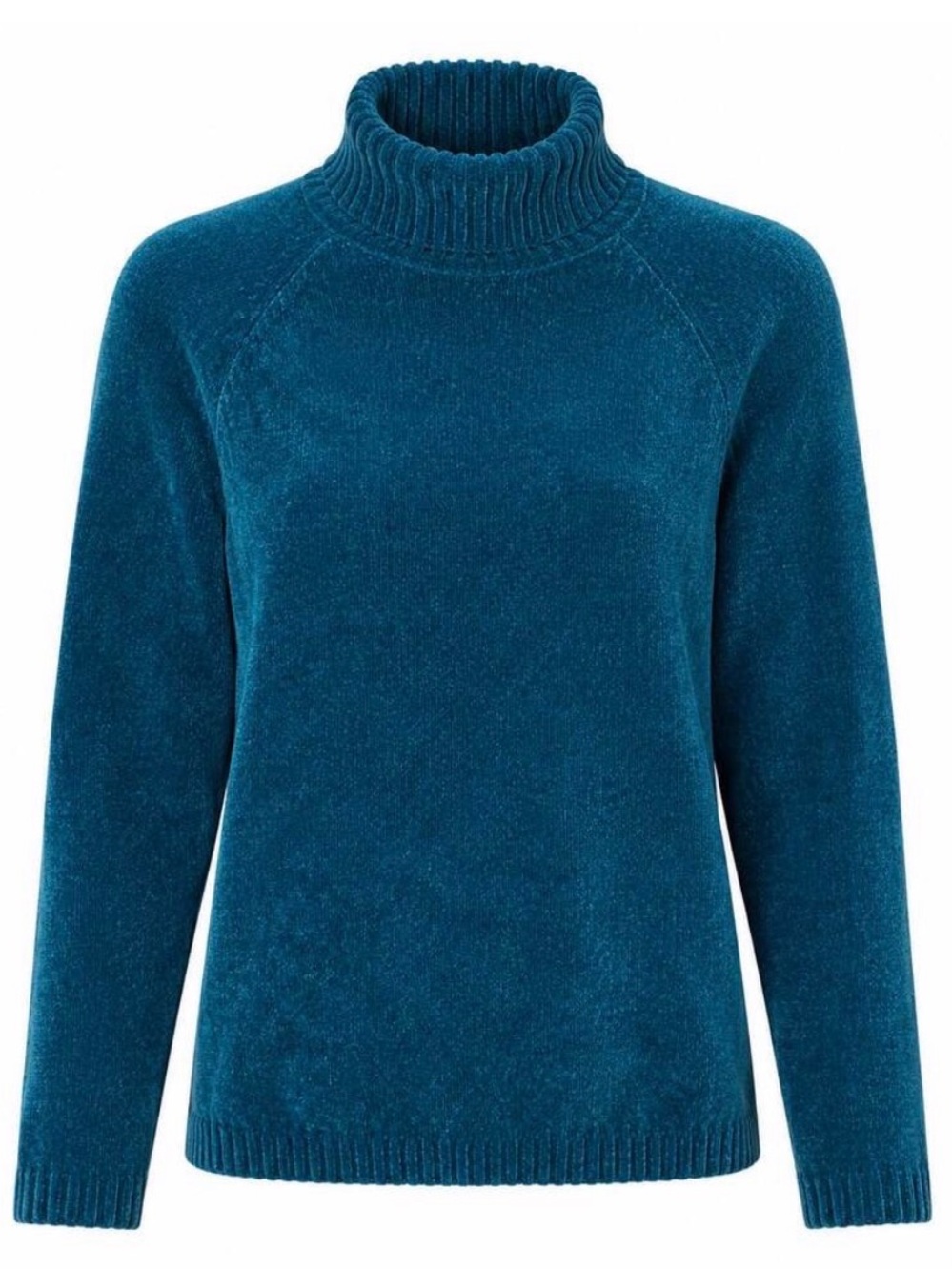 Chico’s Teal Blue Plush Turtleneck Sweater XL Cozy Comfy Casual Cottagecore